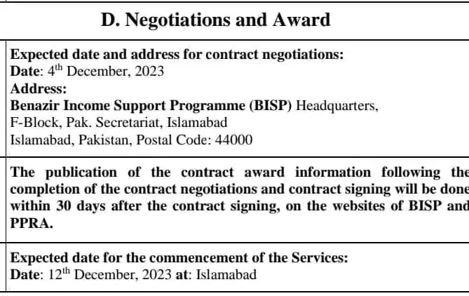 HBL's Contract with Benazir Income Support Program is going to expire in December