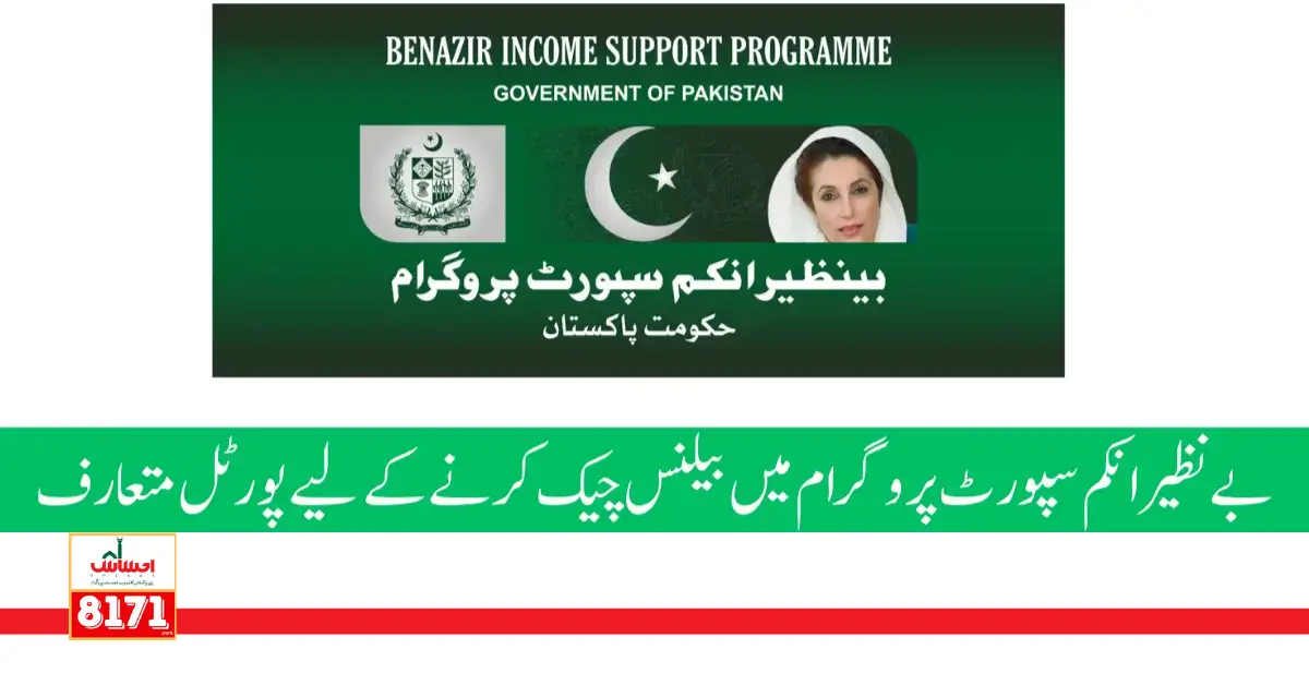 Benazir Income Support Programme New Payment Check Online