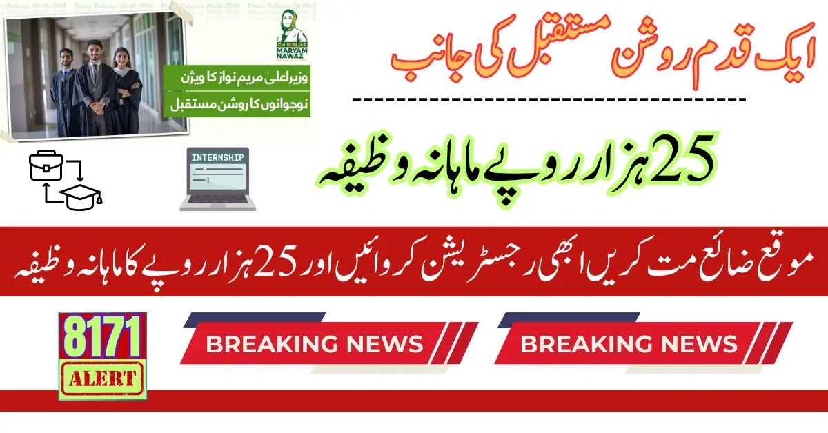 CM Punjab Internship Program Started For Those Students Who Completed Degree