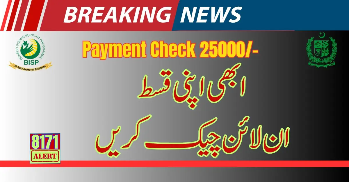 Check BISP Payment Check 8171 Web Portal Latest Update 2024