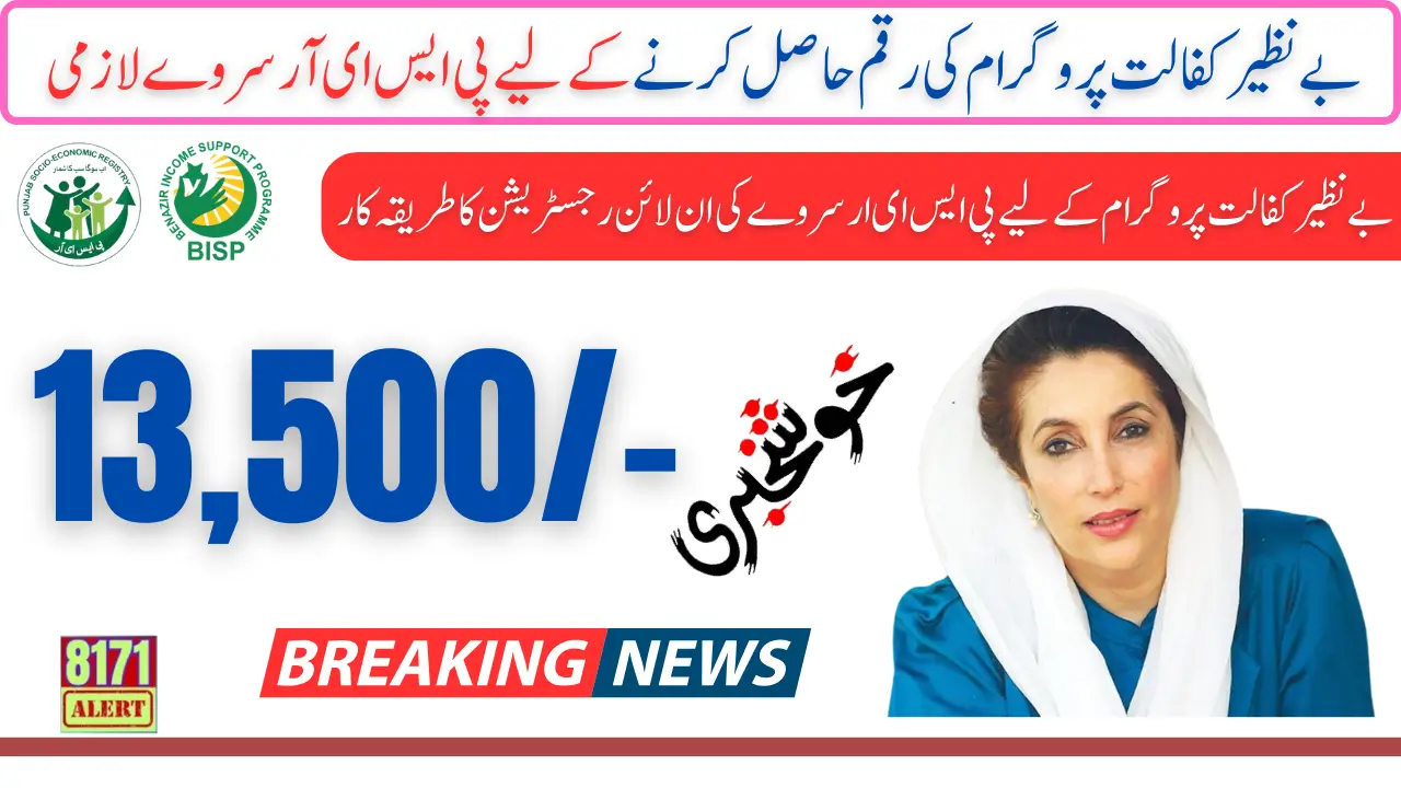 PSER Survey For Benazir Kafalat Payment Register Your Details And Get 13500 In January 2025