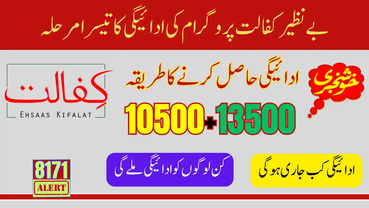 Benazir Kafaalat Phase 3 Two Payment 10500+13500 In January 2025