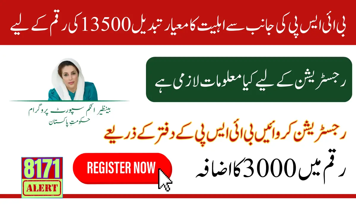 Benazir Kafalat 13500 Update Eligibility